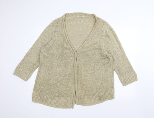 Marks and Spencer Womens Brown   Jacket Coatigan Size 22