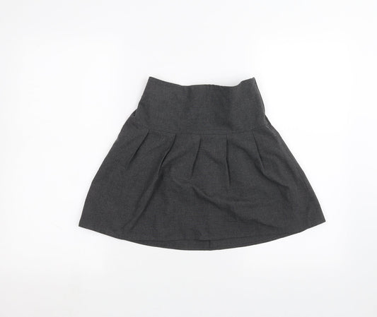 Marks and Spencer Girls Grey   A-Line Skirt Size 8-9 Years
