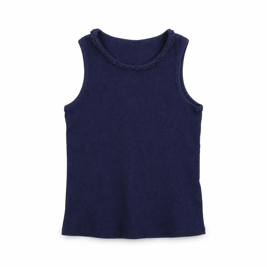 George Girls Blue   Basic T-Shirt Size 7-8 Years