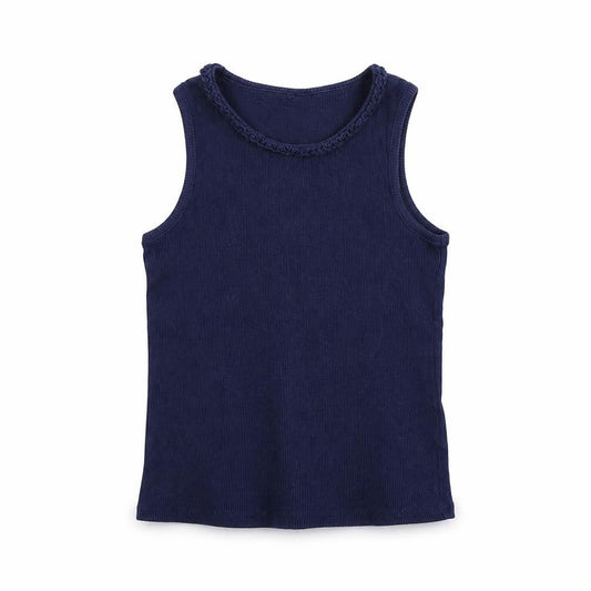George Girls Blue   Basic T-Shirt Size 7-8 Years