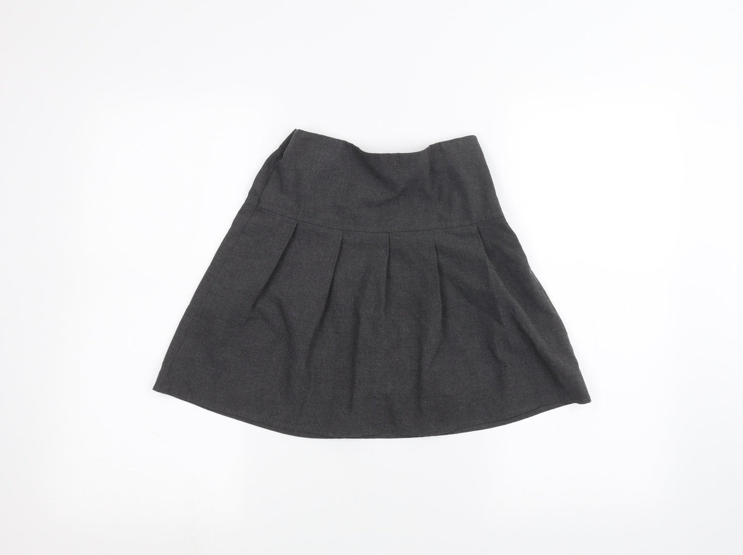 Marks and Spencer Girls Grey   A-Line Skirt Size 8-9 Years