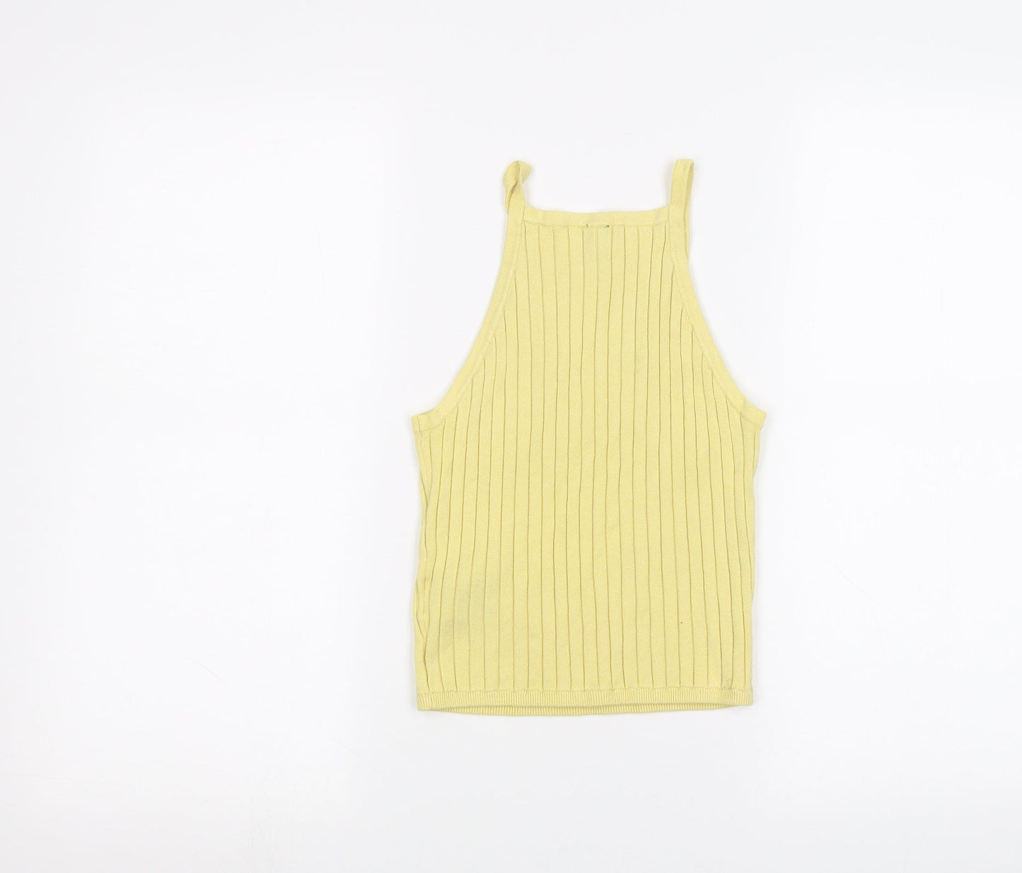 H&M Womens Yellow   Basic Tank Size S
