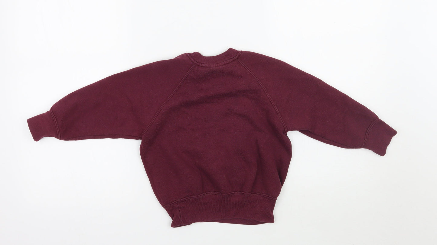 Russell Girls Purple   Pullover Sweatshirt Size 3-4 Years