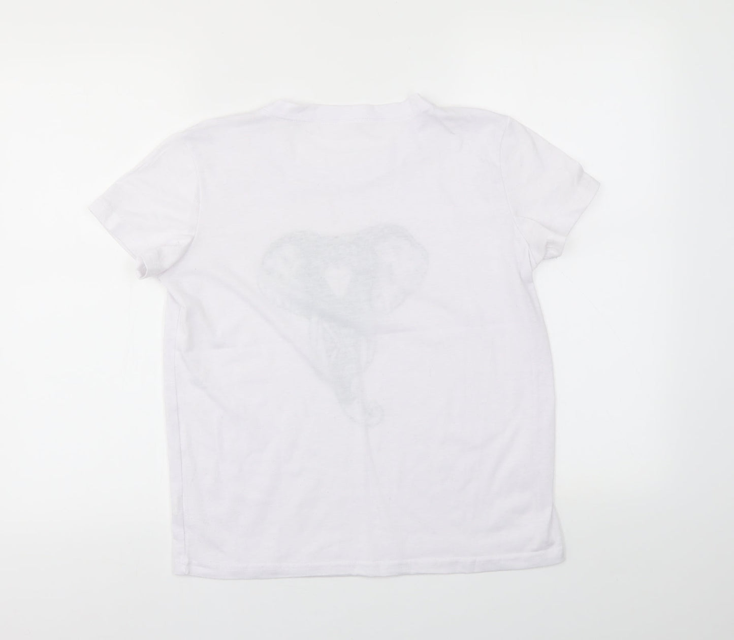 Prteworn Womens White   Basic Polo Size M  - Elephant