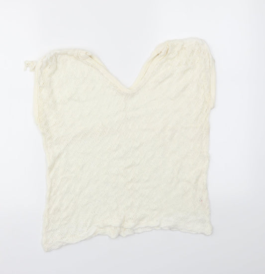 Preworn Womens White   Basic Blouse Size M