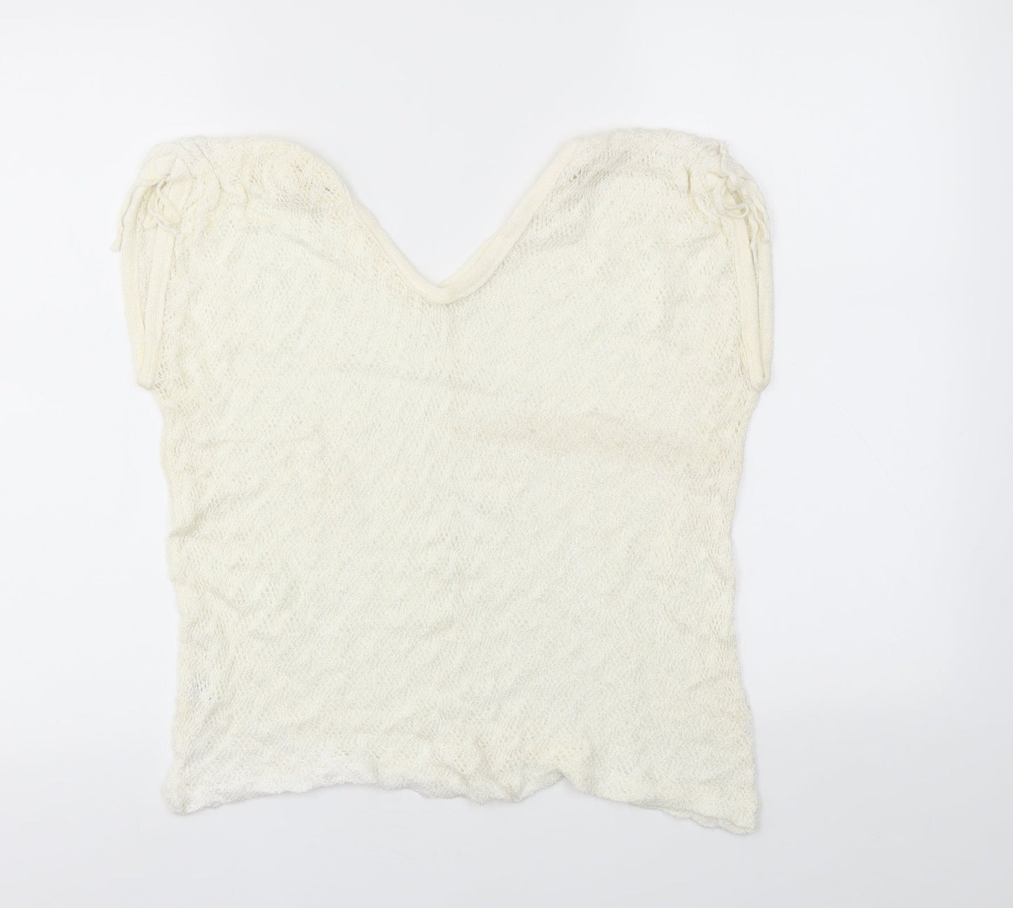 Preworn Womens White   Basic Blouse Size M