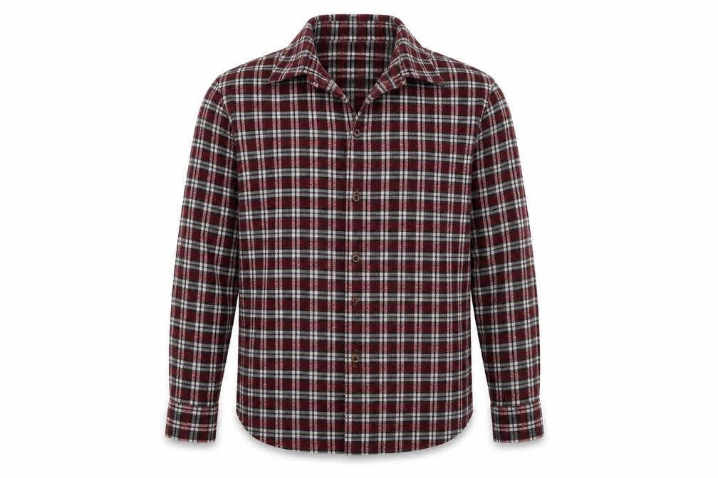Jachs MFG Mens Red Check   Button-Up Size L