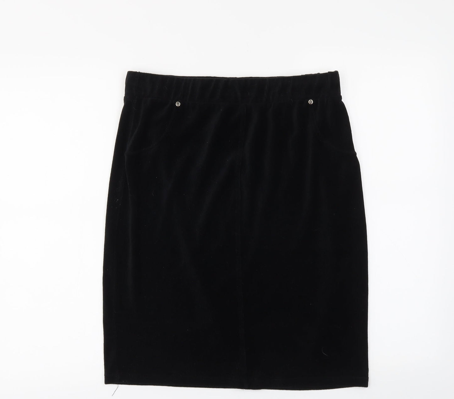 With Love Womens Black   Straight & Pencil Skirt Size L