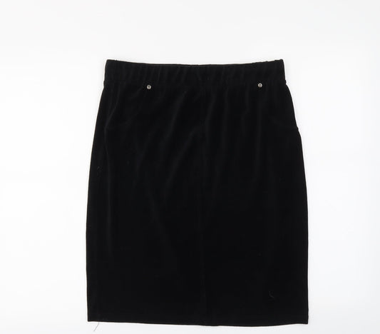 With Love Womens Black   Straight & Pencil Skirt Size L