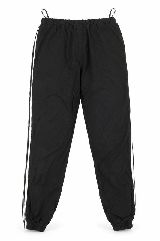 SHEIN Womens Black Striped  Jogger Trousers Size M L28 in