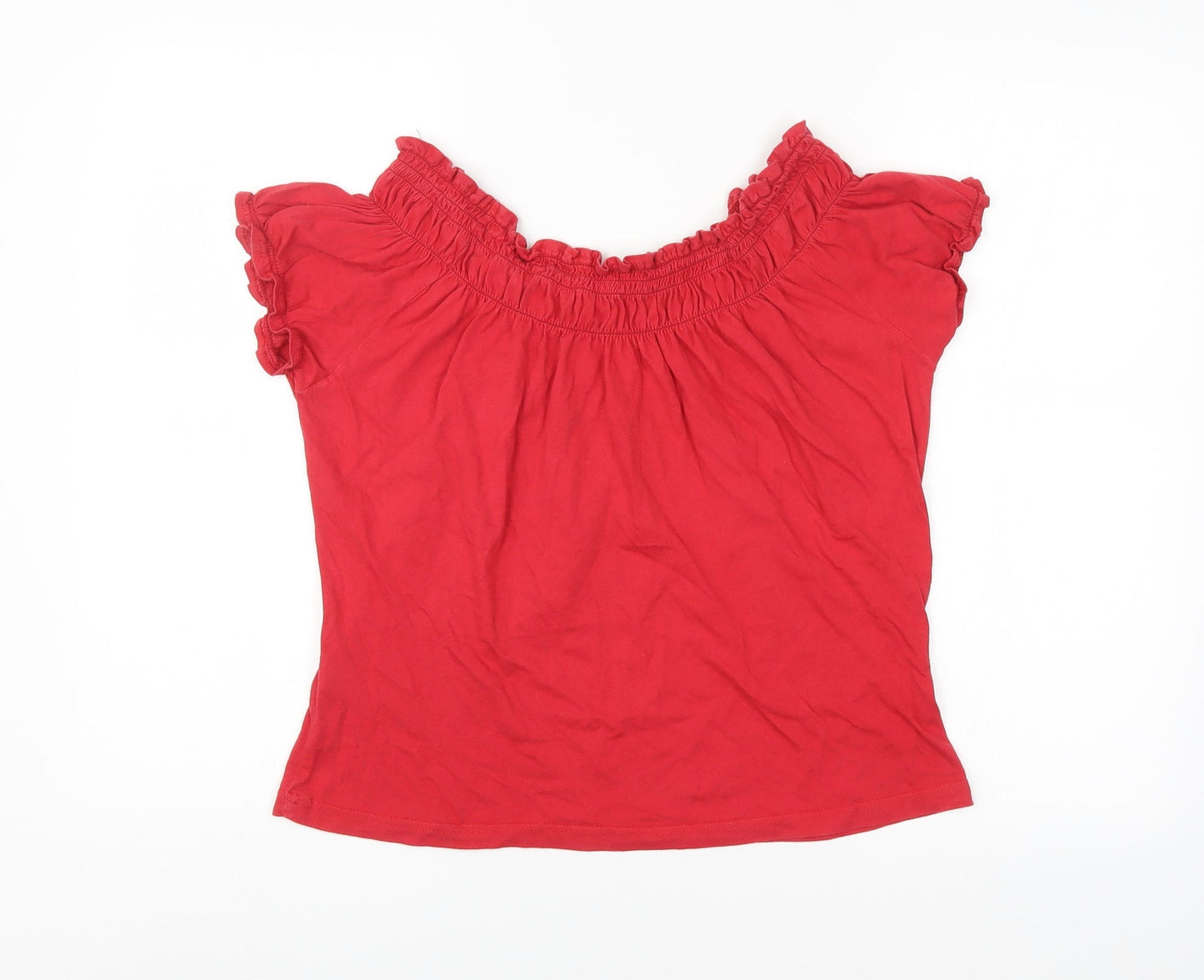 Look Womens Red   Basic Blouse Size 16