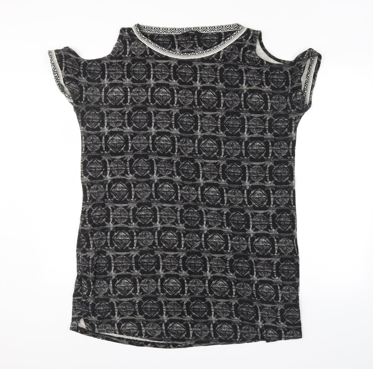 NEXT Womens Black Argyle/Diamond  Basic Tank Size 16