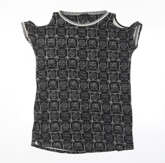 NEXT Womens Black Argyle/Diamond  Basic Tank Size 16