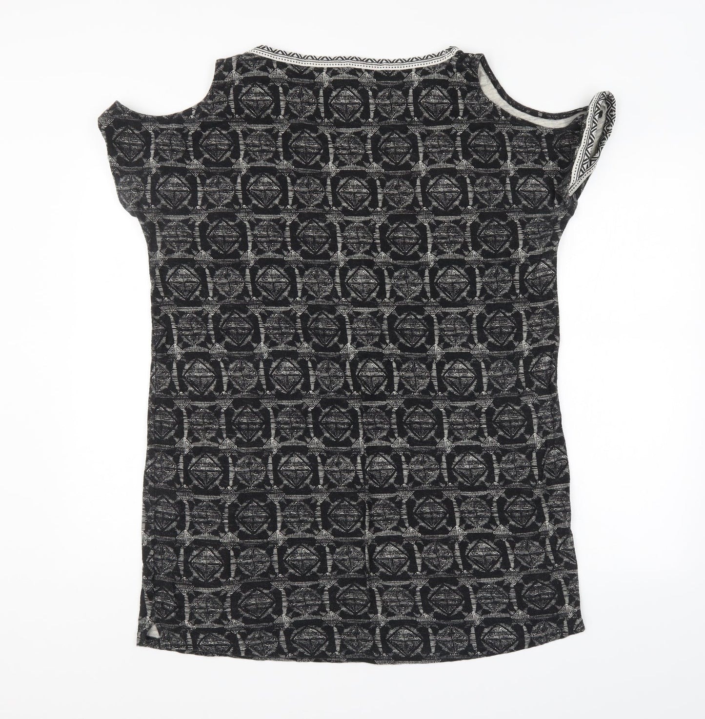 NEXT Womens Black Argyle/Diamond  Basic Tank Size 16