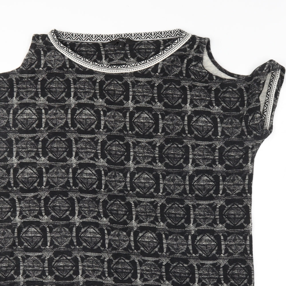 NEXT Womens Black Argyle/Diamond  Basic Tank Size 16
