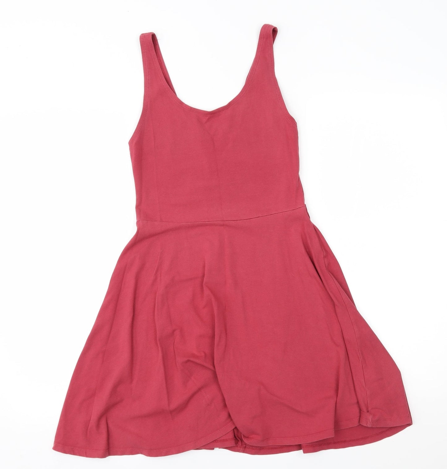 Topshop Womens Red   Fit & Flare  Size 10
