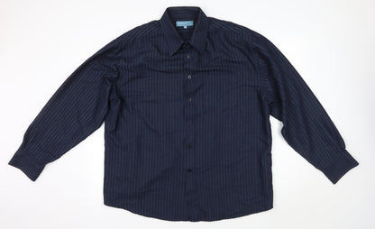 Greenwoods Mens Blue    Button-Up Size XL