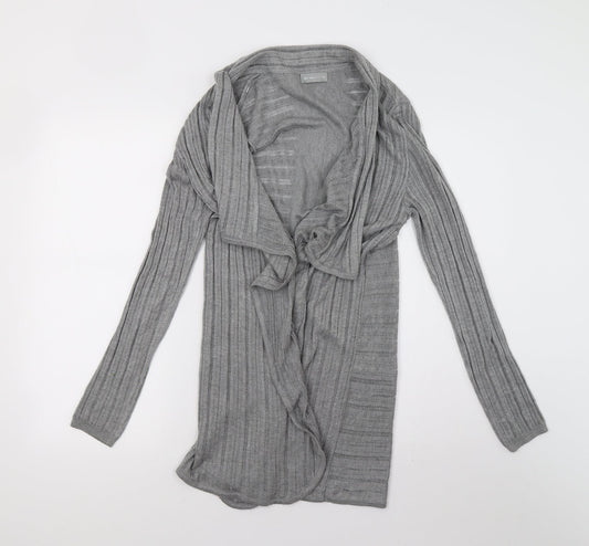 Per Una Womens Grey  Knit Cardigan Jumper Size 12