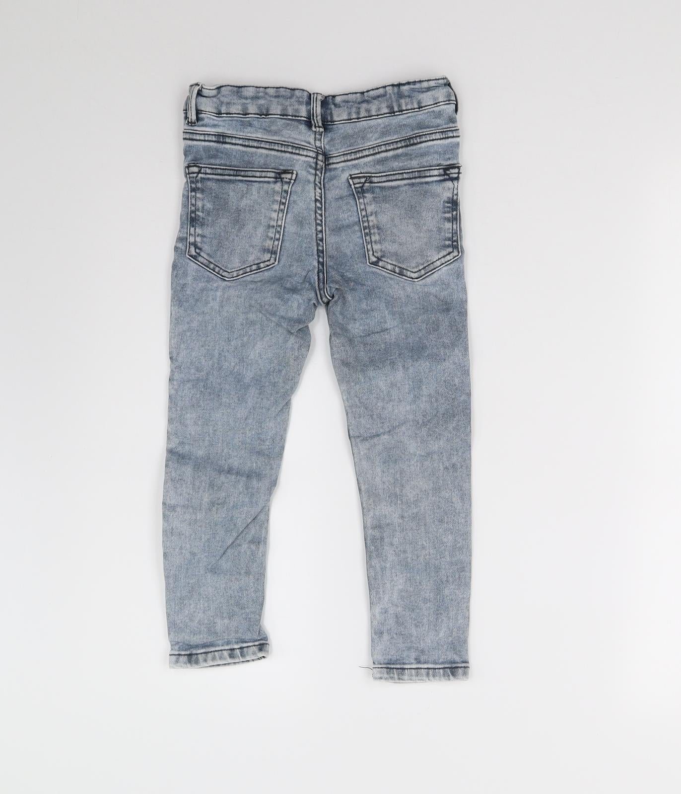 Matalan Girls Blue  Denim Straight Jeans Size 6 Years