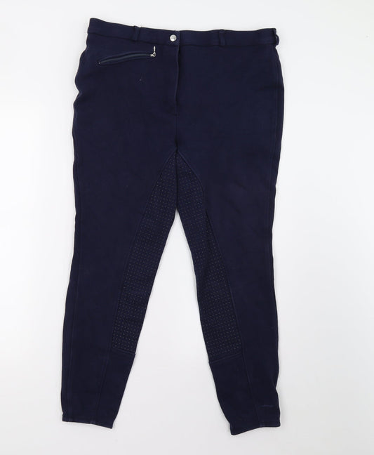 Horze Womens Blue   Trousers  Size 20 L26 in - Jodhpurs