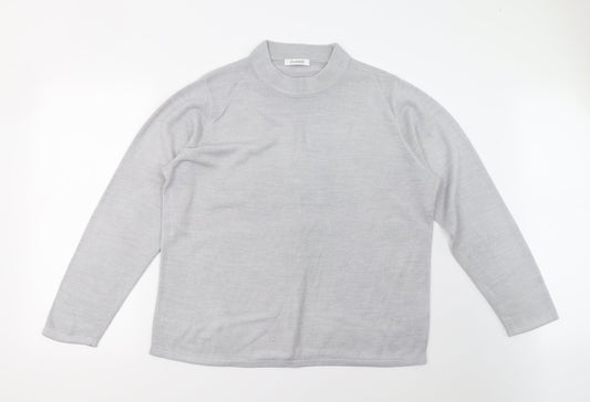 M&S Womens Grey  Knit Pullover Jumper Size 18
