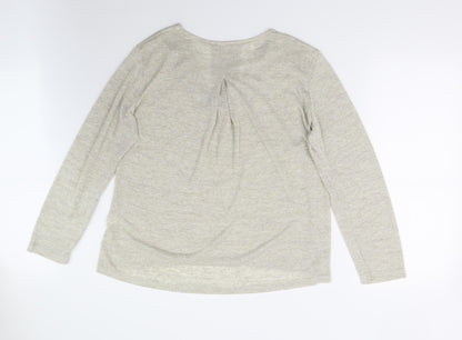 TCO Womens Beige  Knit Pullover Jumper Size 2XL