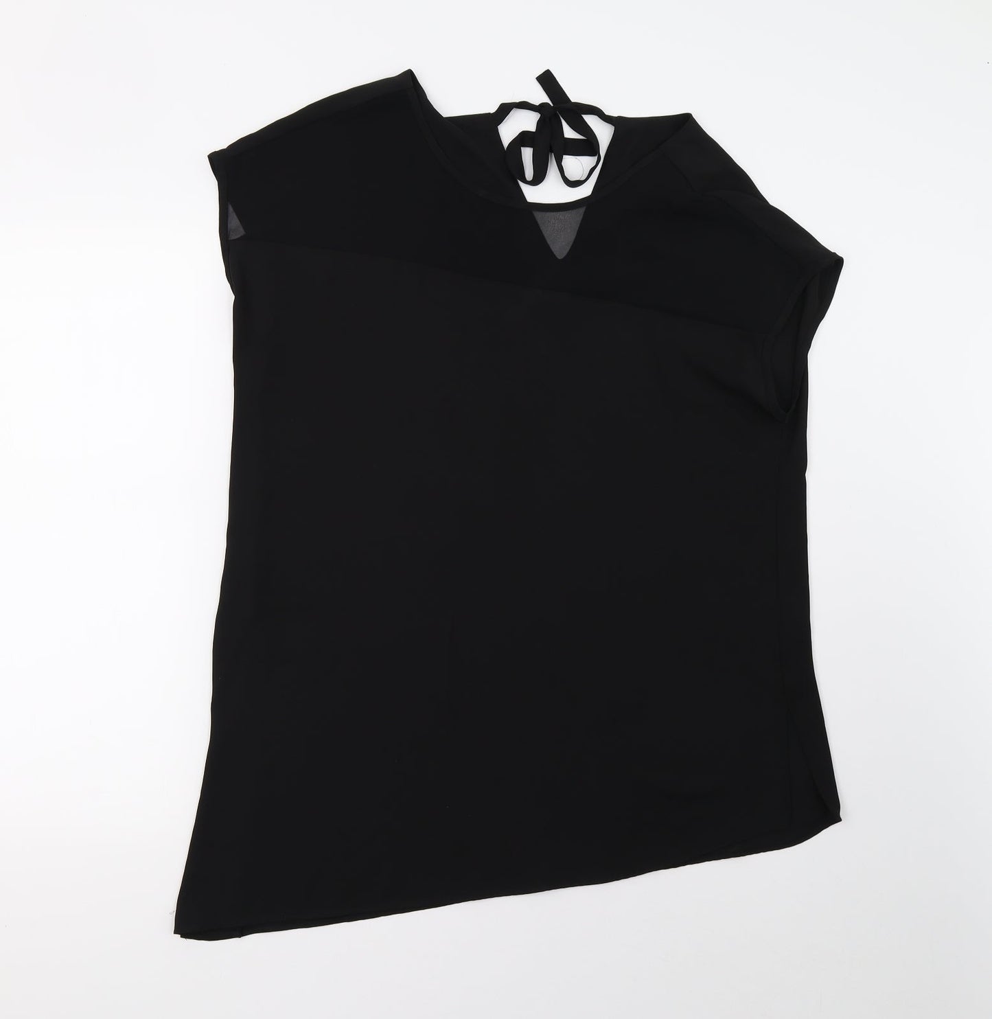 Preworn Womens Black   Basic Blouse Size L