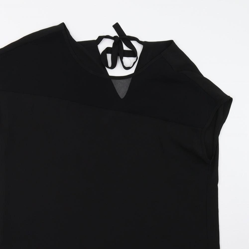 Preworn Womens Black   Basic Blouse Size L