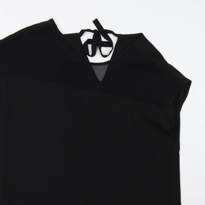 Preloved Preworn Womens Black   Basic Blouse Size L - Detail