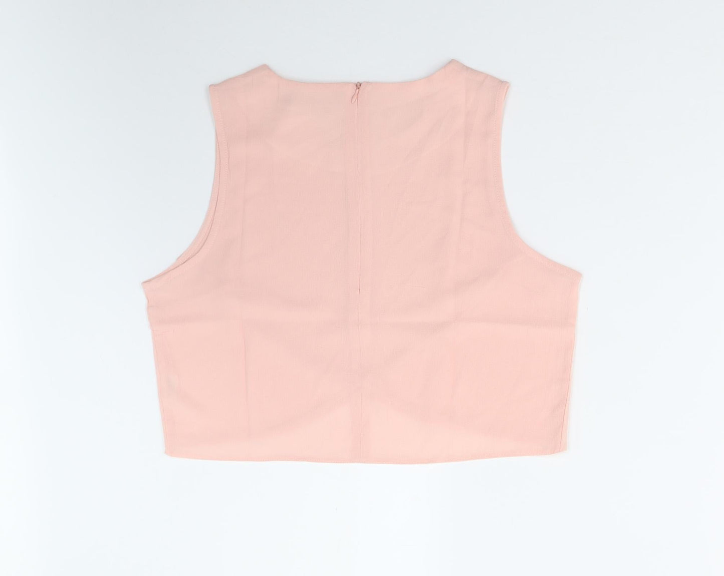 Ravi Famous Womens Pink   Basic Blouse Size 14