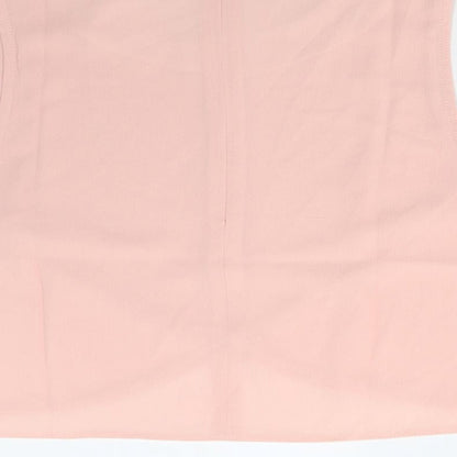 Ravi Famous Womens Pink   Basic Blouse Size 14