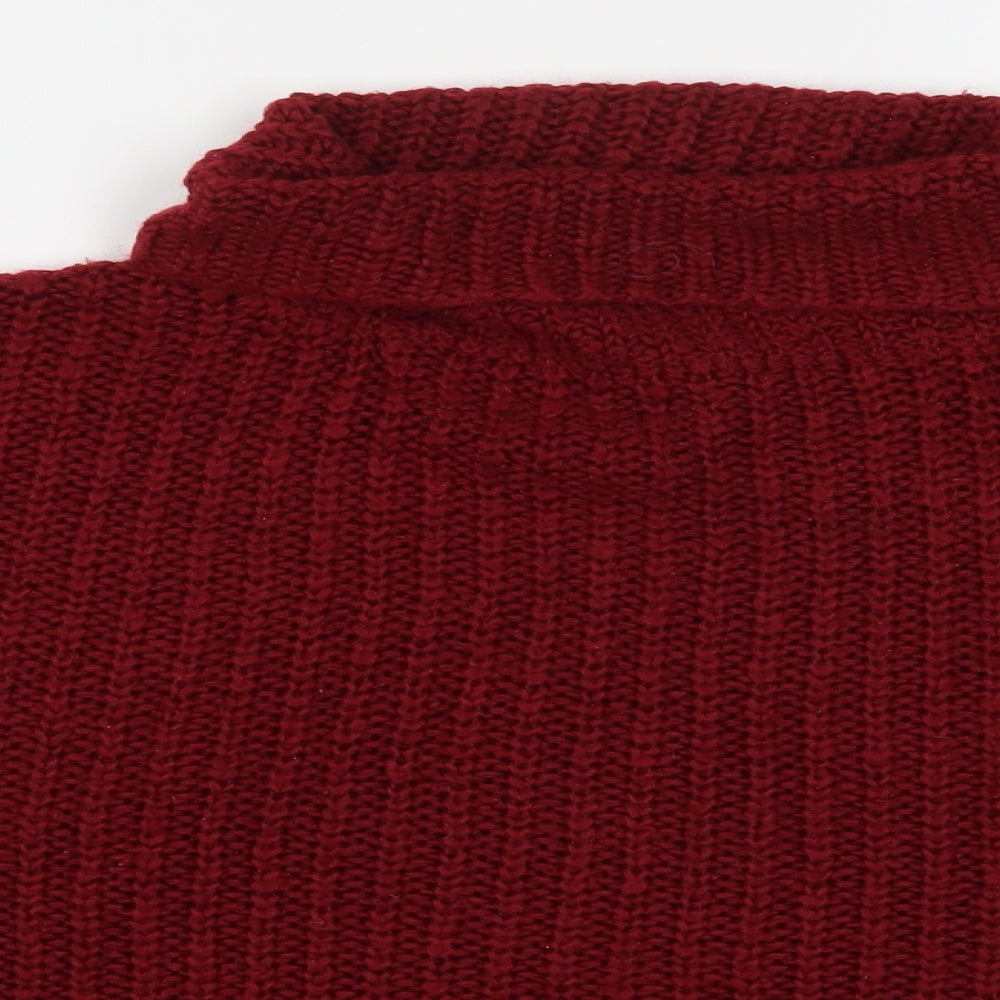 Primark Womens Red  Knit Pullover Jumper Size 12