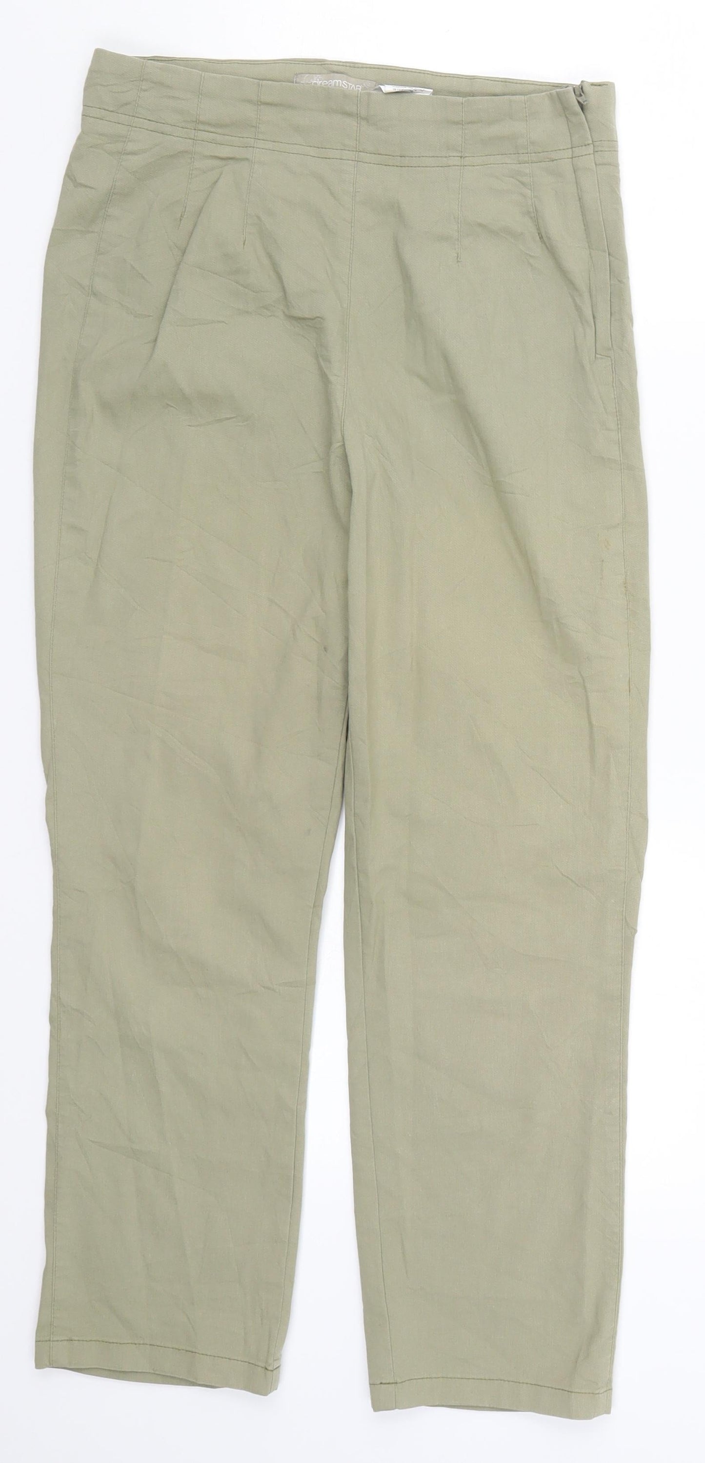 Dreamstar Womens Green   Trousers  Size 10 L23.5 in
