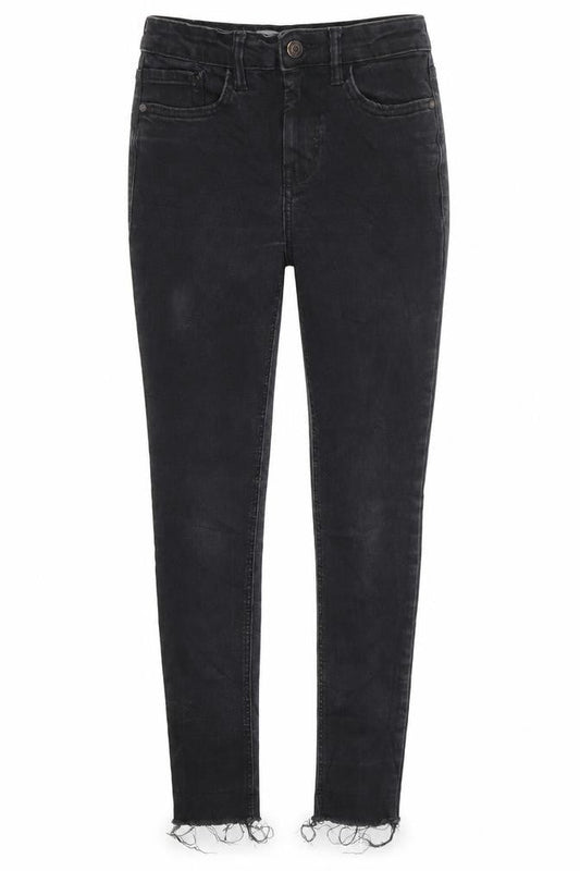 MNG Womens Black  Denim Skinny Jeans Size 4 L26 in - Distressed Hem