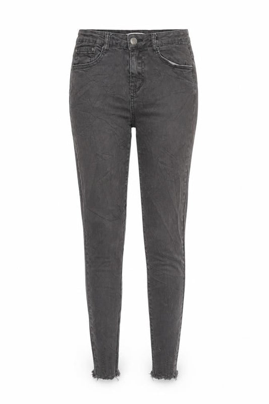 Elegants Deluxe Womens Grey  Denim Skinny Jeans Size 8 L25 in