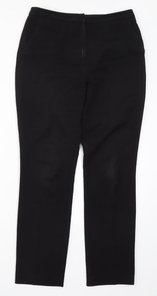 Papaya Womens Black   Trousers  Size 8 L28.5 in