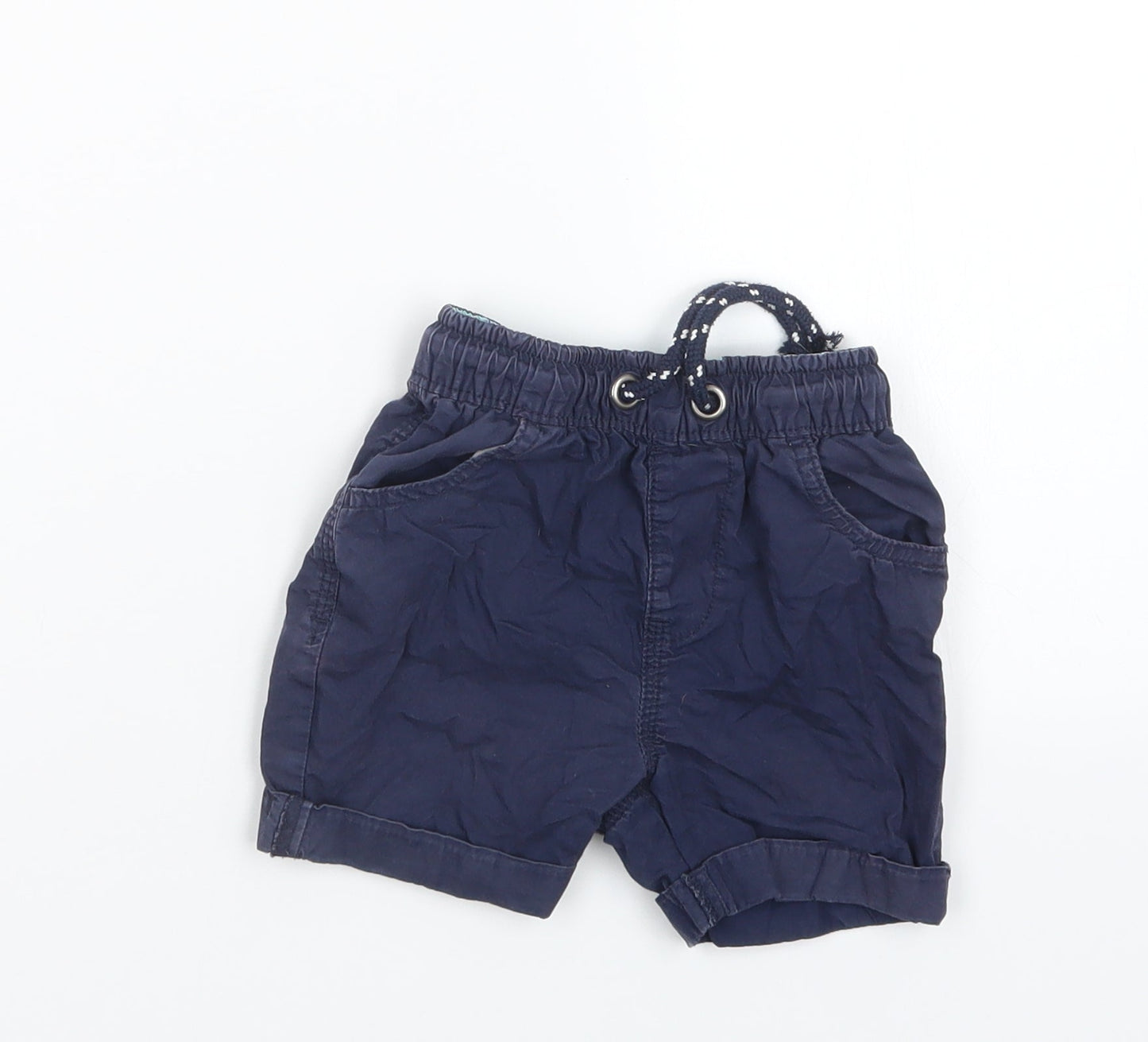 George  Blue   Cropped Trousers Size 12-18 Months