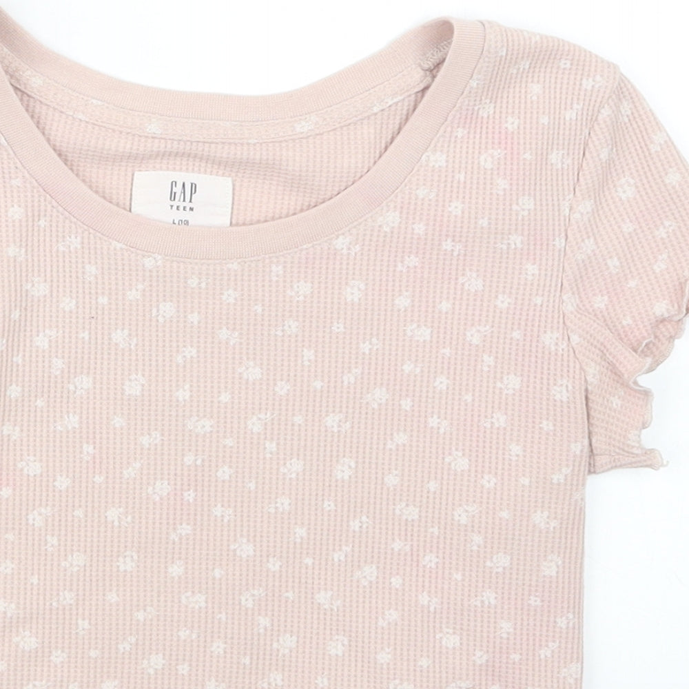 Gap Girls Beige   Basic T-Shirt Size 10 Years