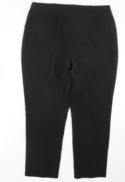 M&Co Womens Black   Trousers  Size 16 L27 in