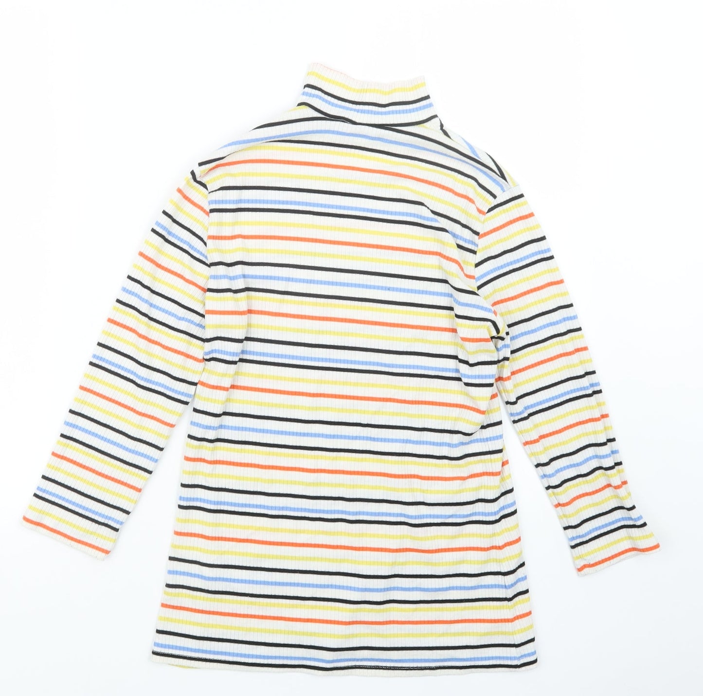 George Womens Blue Striped  Basic T-Shirt Size 12