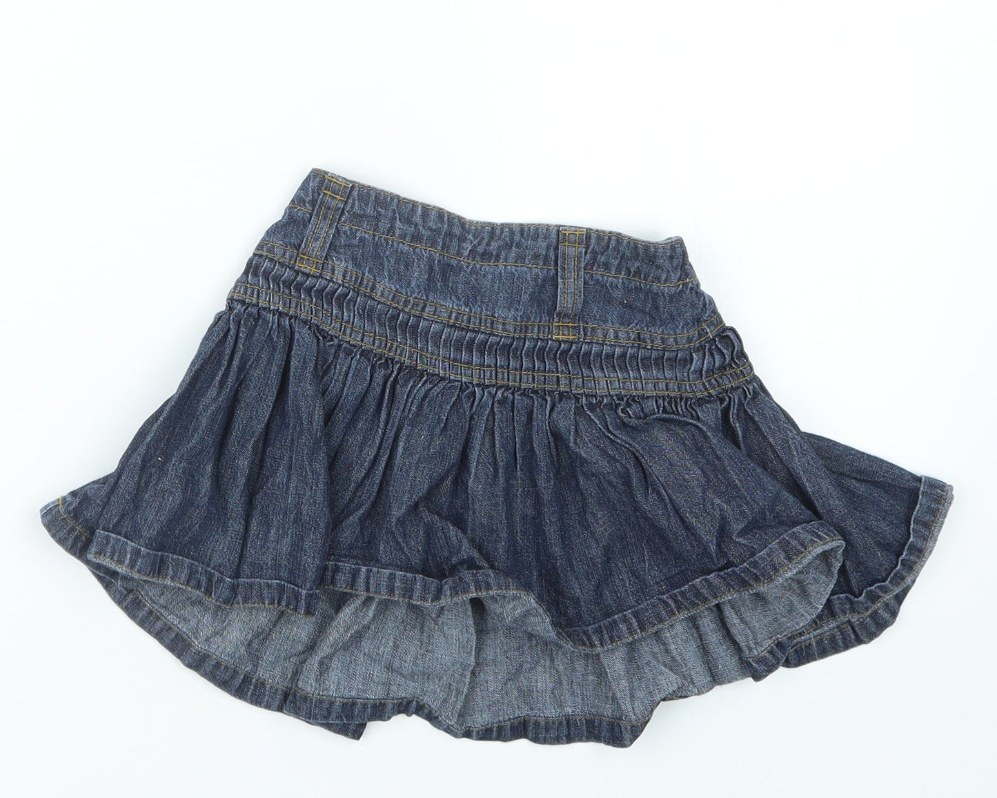 Adams Kids Girls Blue  Denim A-Line Skirt Size 3 Years