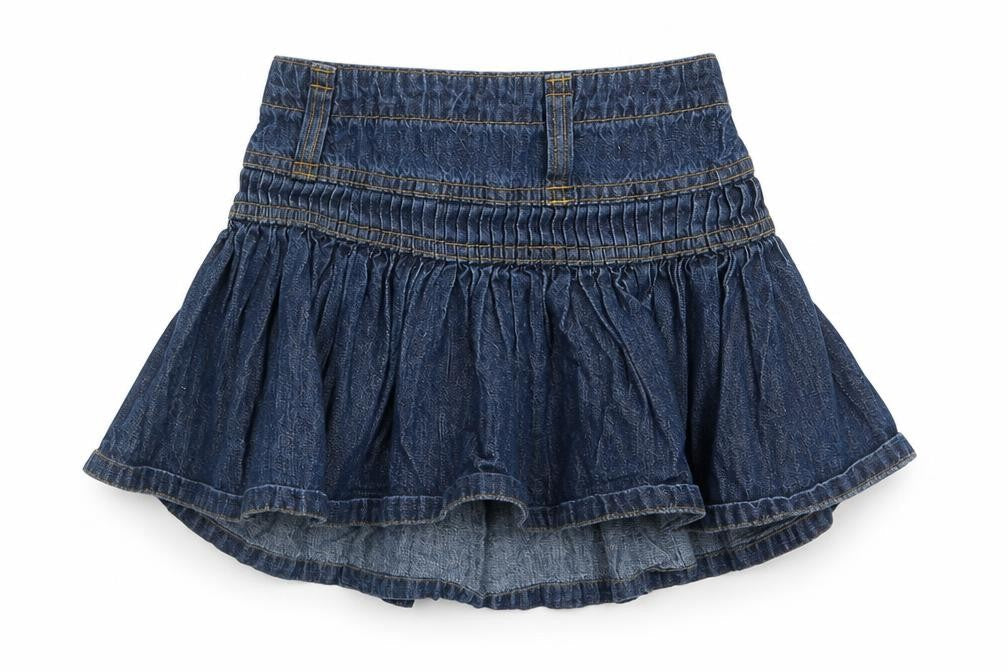 Adams Kids Girls Blue  Denim A-Line Skirt Size 3 Years