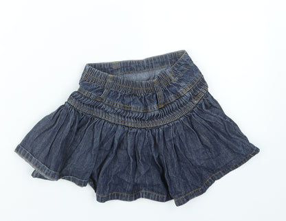 Back view of Adams Kids girls’ blue denim a-line skirt, size 3, years