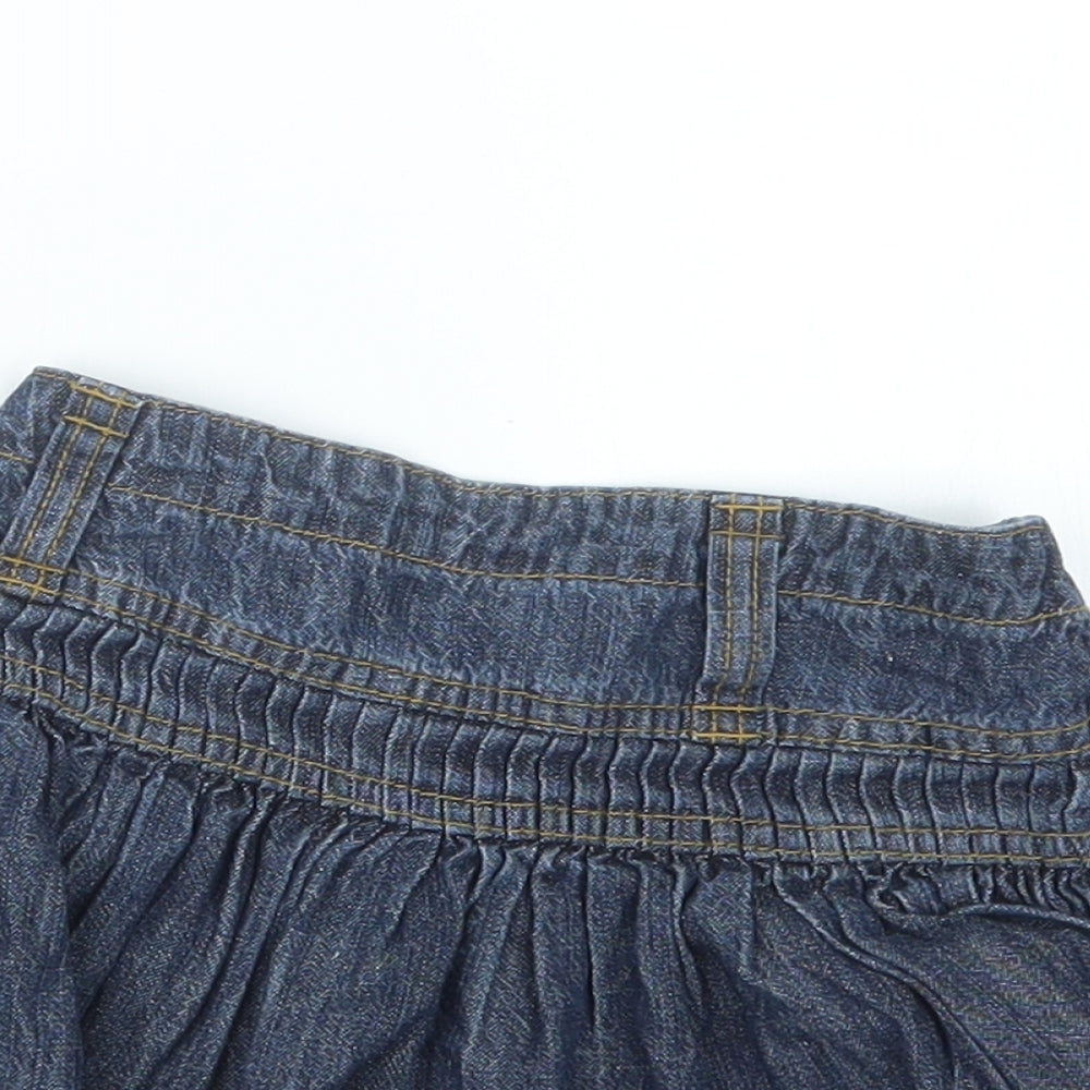 Adams Kids Girls Blue  Denim A-Line Skirt Size 3 Years