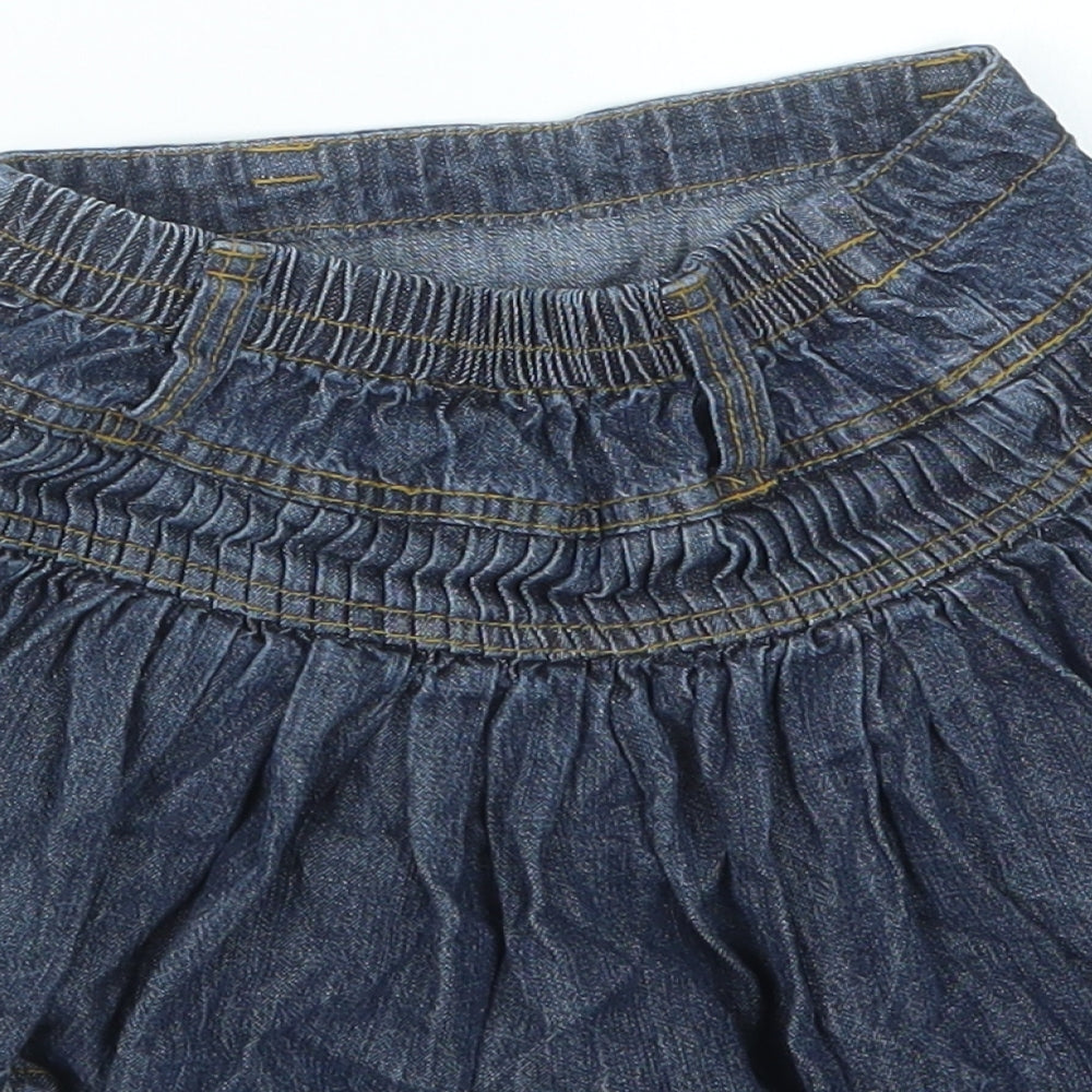 Adams Kids Girls Blue  Denim A-Line Skirt Size 3 Years