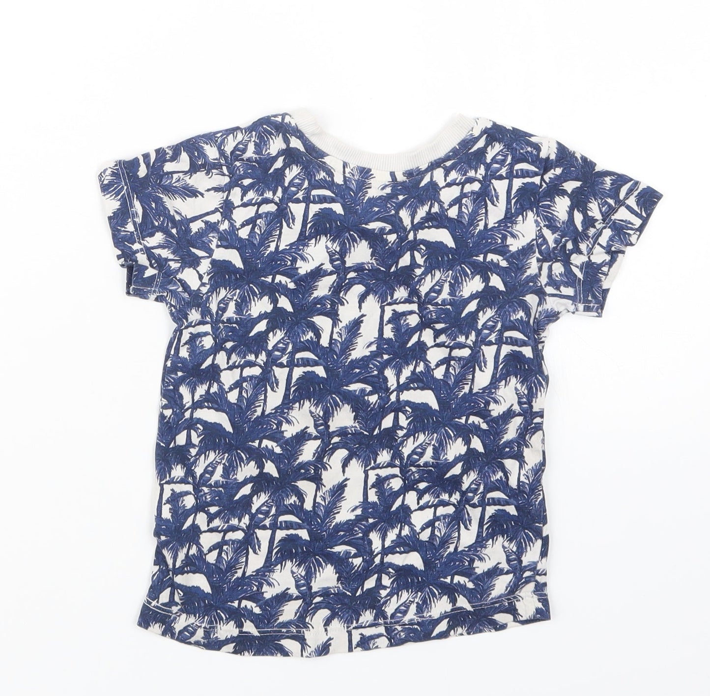 Matalan Boys Blue Geometric  Basic T-Shirt Size 12-18 Months