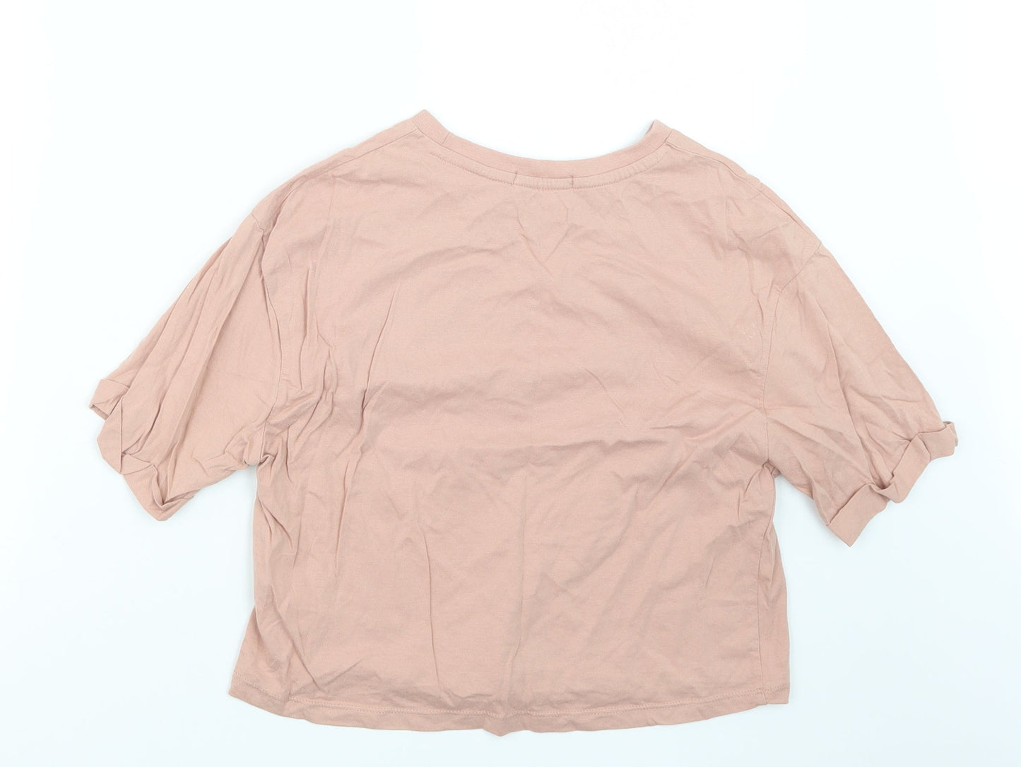 Stradivarius Womens Pink   Basic T-Shirt Size M