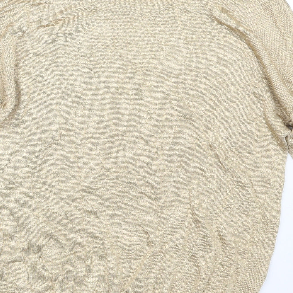 Oasis Womens Gold   Pullover Jumper Size M