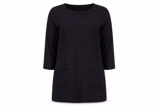 Isle Womens Blue Plaid  Mini  Size 14