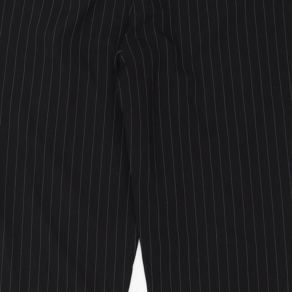 E-vie Womens Black Striped  Trousers  Size 18 L31 in